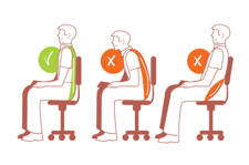 sentarse de manera correcta para evitar el dolor de espalda